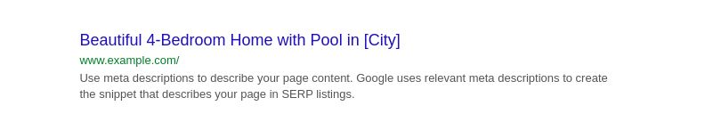 title suggestion for real estate